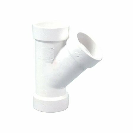 AMERICAN IMAGINATIONS 3 in. White Y PVC Sewer Wye AI-38065